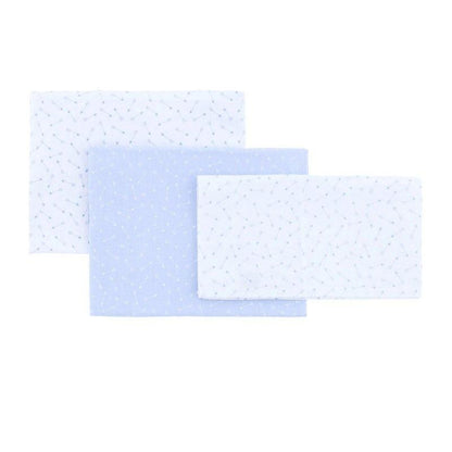 Cambrass Be Villa Green 3-piece mini cot sheet set