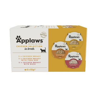 Applaws Cat Multipack-Auswahl Huhn für Katzen 8x60 g