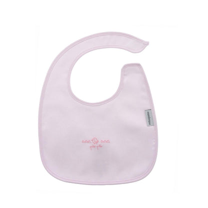 Bavaglino quadrato con velcro Celeste 20x26 cm. Colore Rosa