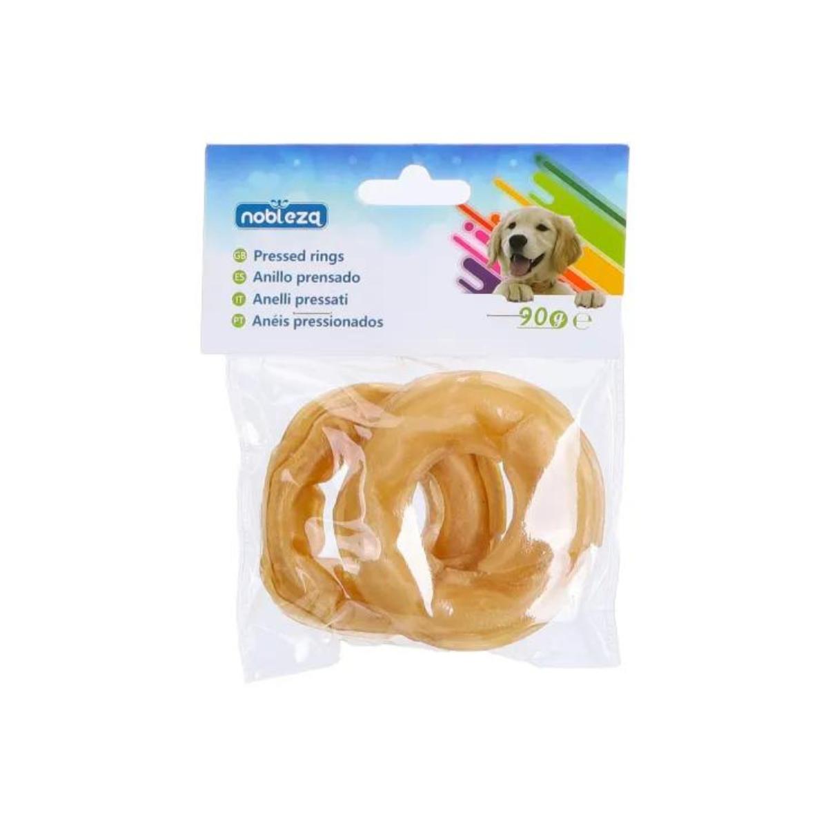 Geperste ring van kalfsleer Snack Natural Nobleza 20 stuks