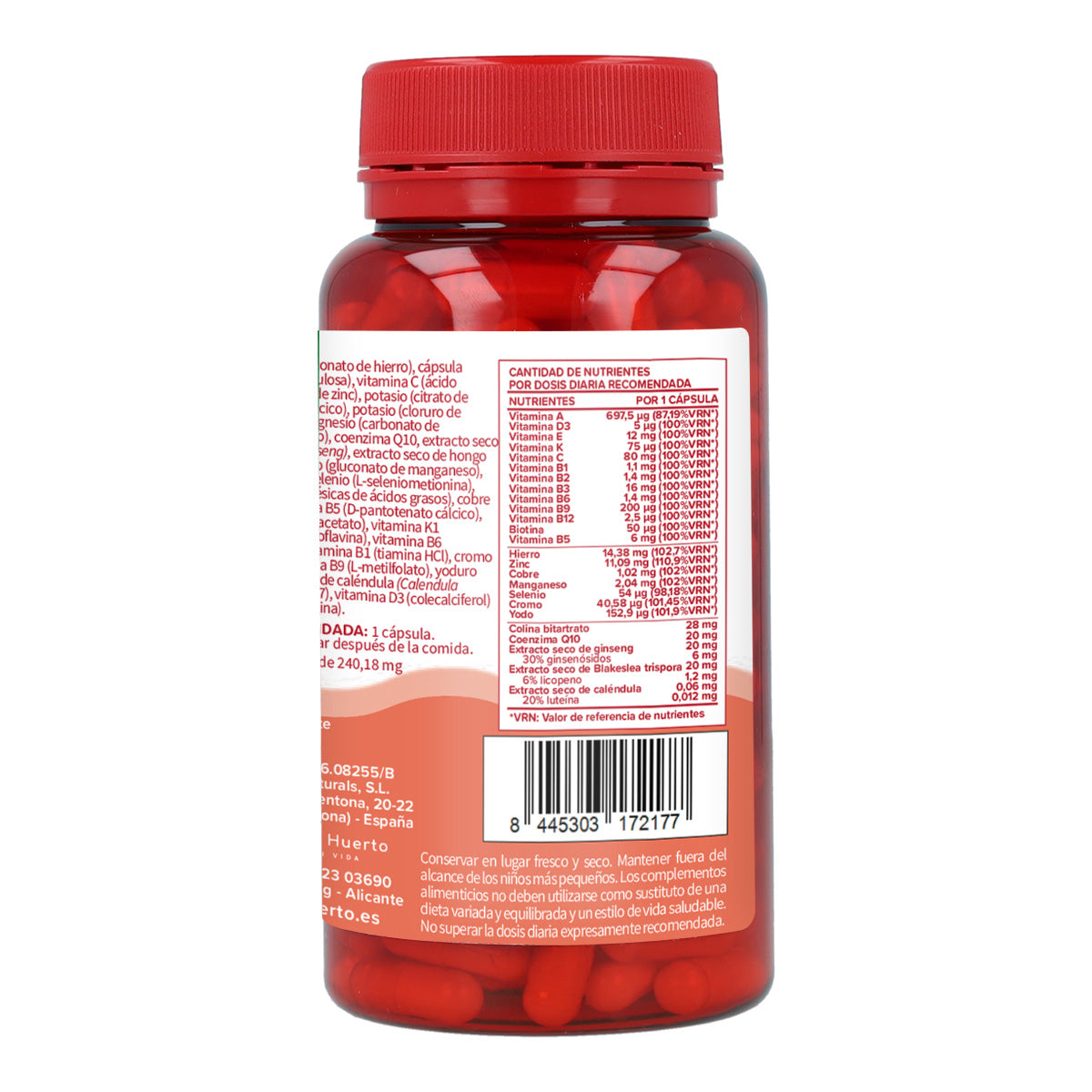 Packung mit 2 Multivitamin-Komplexen Planeta Huerto 60 Kapseln