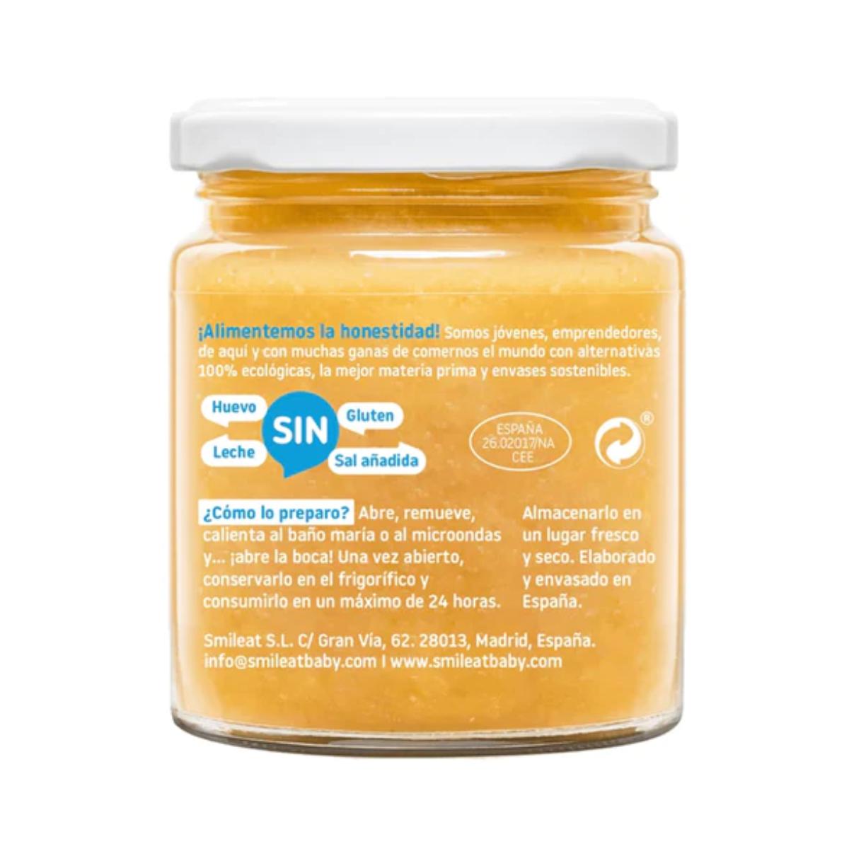 BIO-burk Grönsaker med havsabborre och hälleflundra Smileat, 230 g