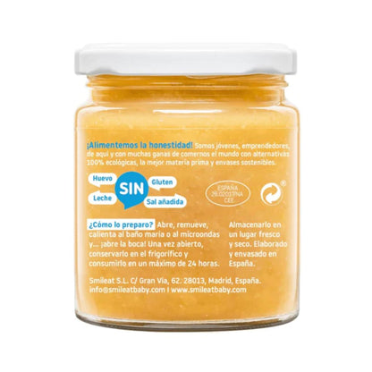 BIO-burk Grönsaker med havsabborre och hälleflundra Smileat, 230 g