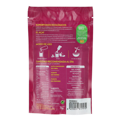 Bio-Açaí-Pulver Sol Natural 70 g