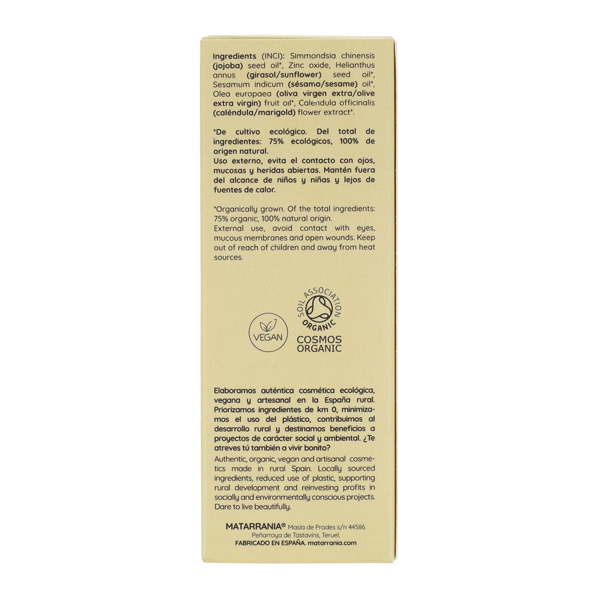 Bio-Sonnenschutzfluid LSF 30 Matarrania 100 ml