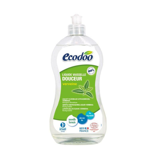 Ecodoo Mildes Geschirrspülmittel mit Aloe Vera und Eisenkraut, 500 ml
