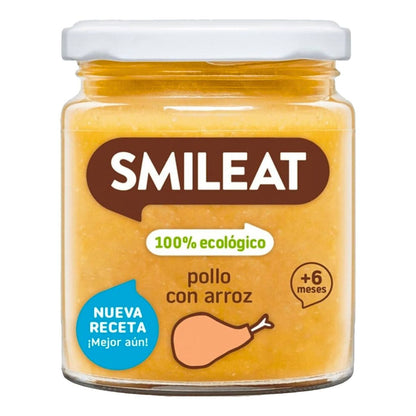 Vasetto BIO pollo con riso +6 mesi Smileat, 230 g