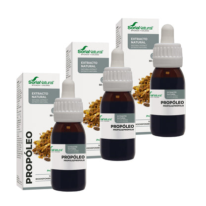 Pakket van 3 Propolis-extract XXI Soria Natural 50 ml