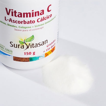 Witamina C L-askorbinian, Sura Vitasan, 150 g