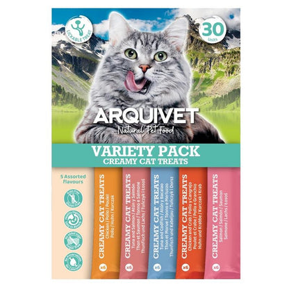 Creamy Cat Treats Cremiger Snack Variety Pack Arquivet 30 Stück
