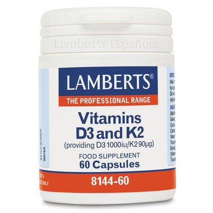 Vitamina D 3 1000 Ui e Vit K2  90 Ug, Lamberts