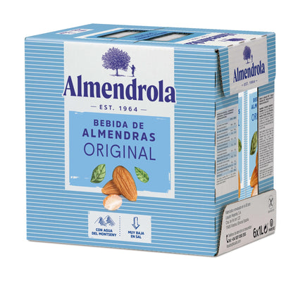 Packung mit 6 Einheiten Almendrola Original Mandelgetränk 1 l