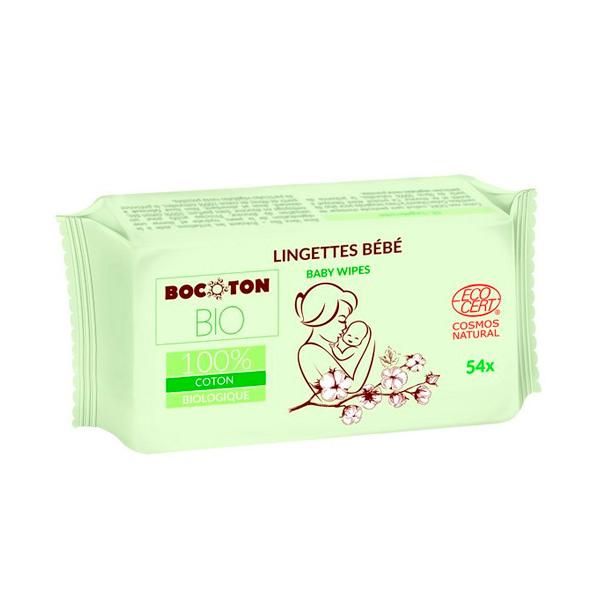 Pack of 8 x Bocoton Baby Wipes 54 pcs