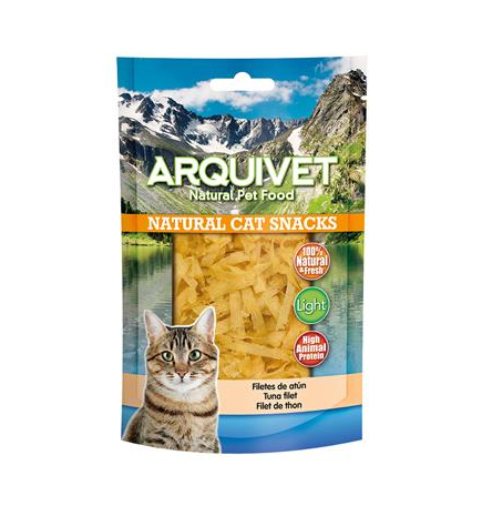 Arquivet tonijnfilets 50 g Natuurlijke snack voor katten