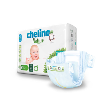 Pack of 6 Chelino Nature Nappies Size 4 9-15 kg 34 units