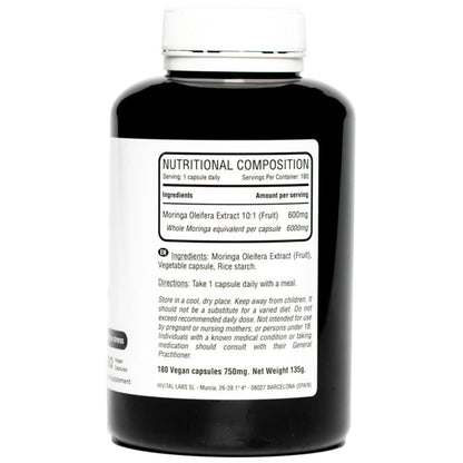 Moringa oleifera 6000 mg 180 vegane Kapseln Hivital