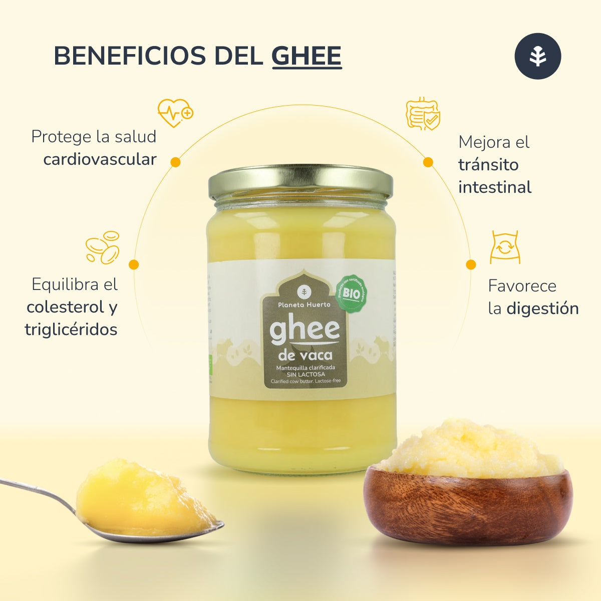 Ghee geklärte Butter ECO Planeta Huerto 300 g