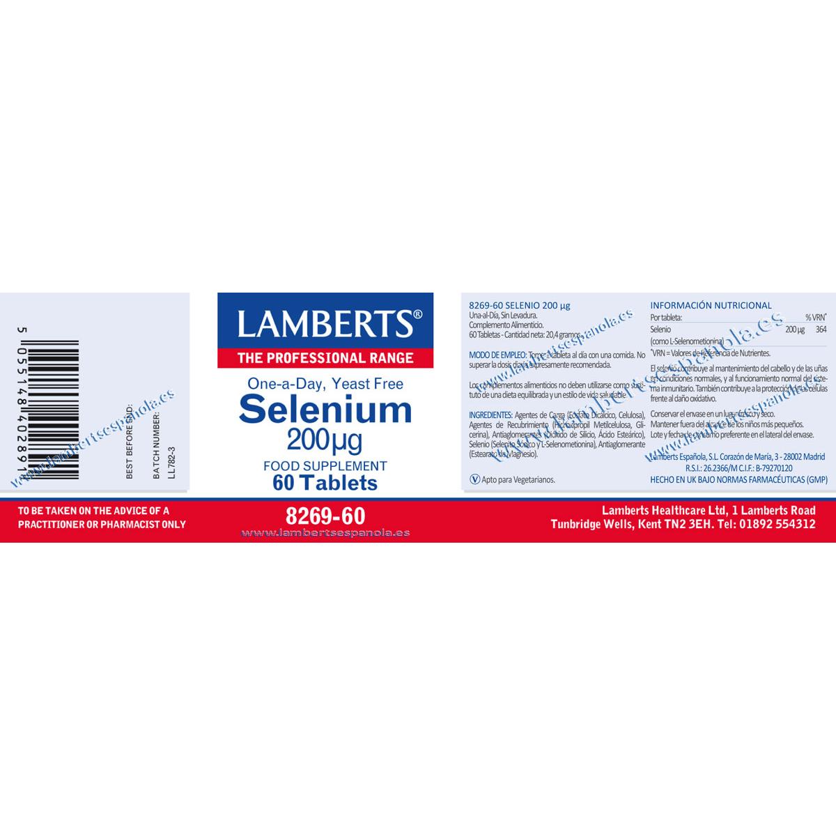 Selen Lamberts 60 Tabletten