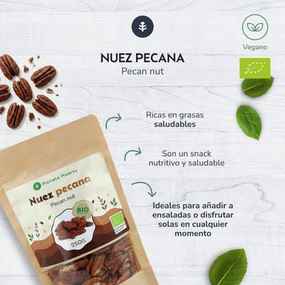 Pecan nuts ECO Planeta Huerto 250 g