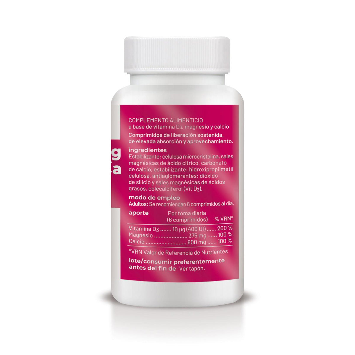 Vitamine D3+MG met langdurige afgifte, Soria Natural, 60 tabletten