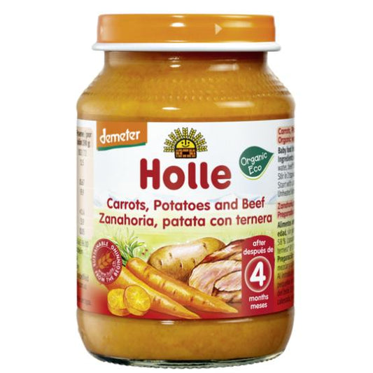 Vasetto ECO di carote, patate e manzo +4 mesi Holle 190 g