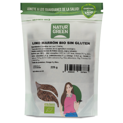 Bruna linfrön Bio NaturGreen 225 g