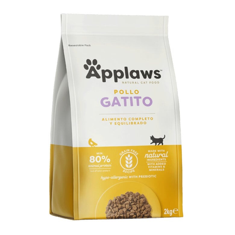 Applaws Cat Dry Kitten Poulet 400 g Croquettes naturelles pour chatons sans céréales