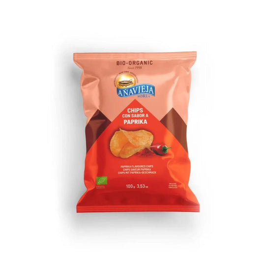Añavieja Bio-Kartoffelchips mit Paprikageschmack, 100 g
