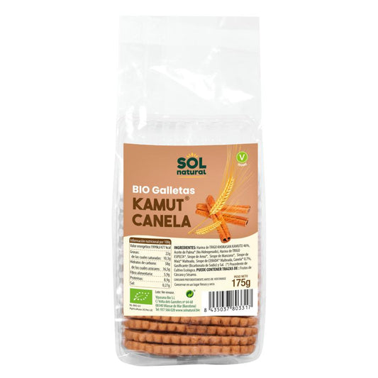 Kamut biscuits with cinnamon Sol Natural 175 g