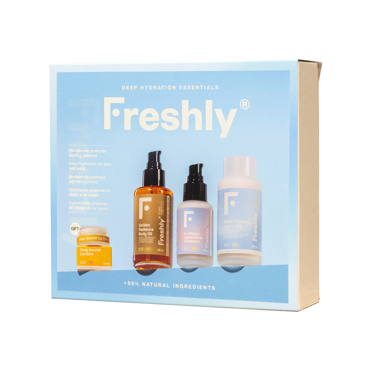 Cofanetto natalizio Deep Hydration Essentials Freshly Cosmetics