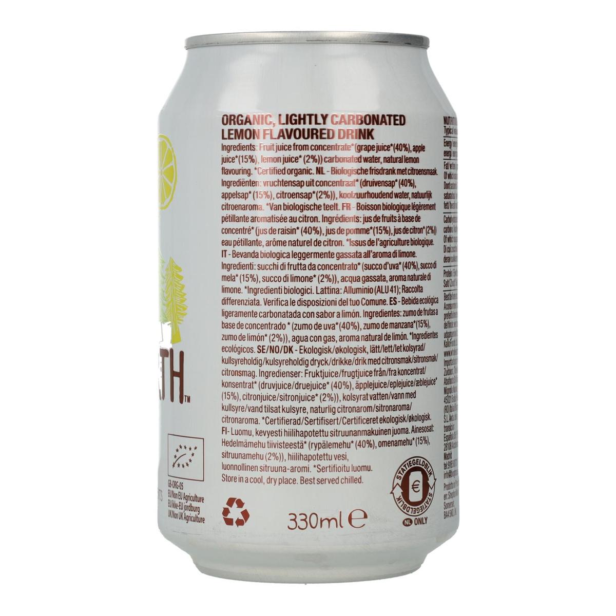 Pack de 6 bouteilles de limonade bio, 330 ml. Whole Earth