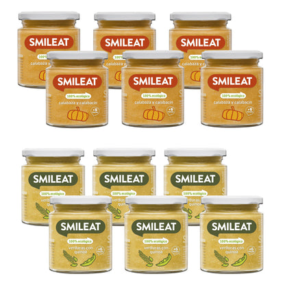 12er-Pack Veggie-Gläschen 6m+ Smileat
