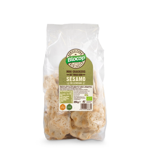 Mini-crackers van tarwe met sesam Biocop 250 g