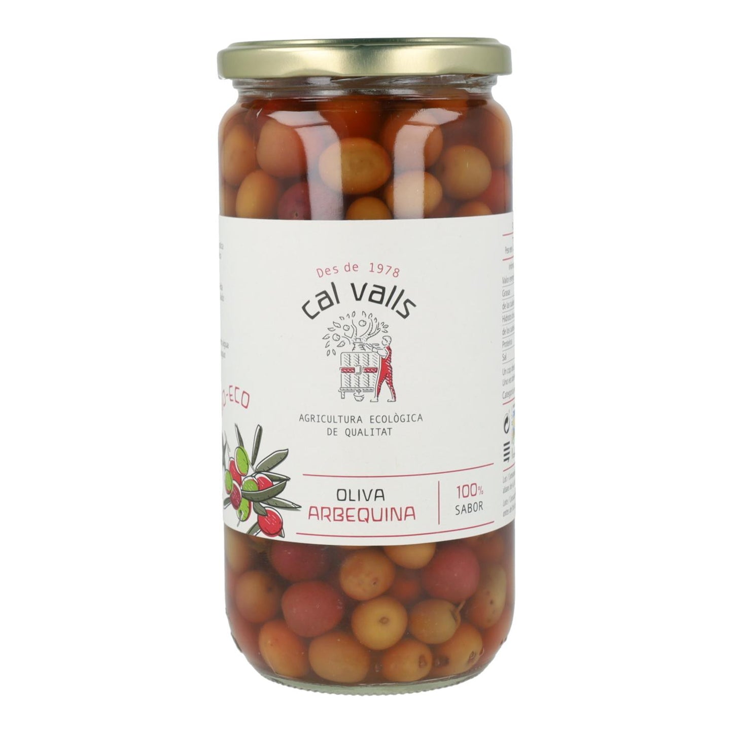 Olives Arbequina ECO Cal Valls 720 g