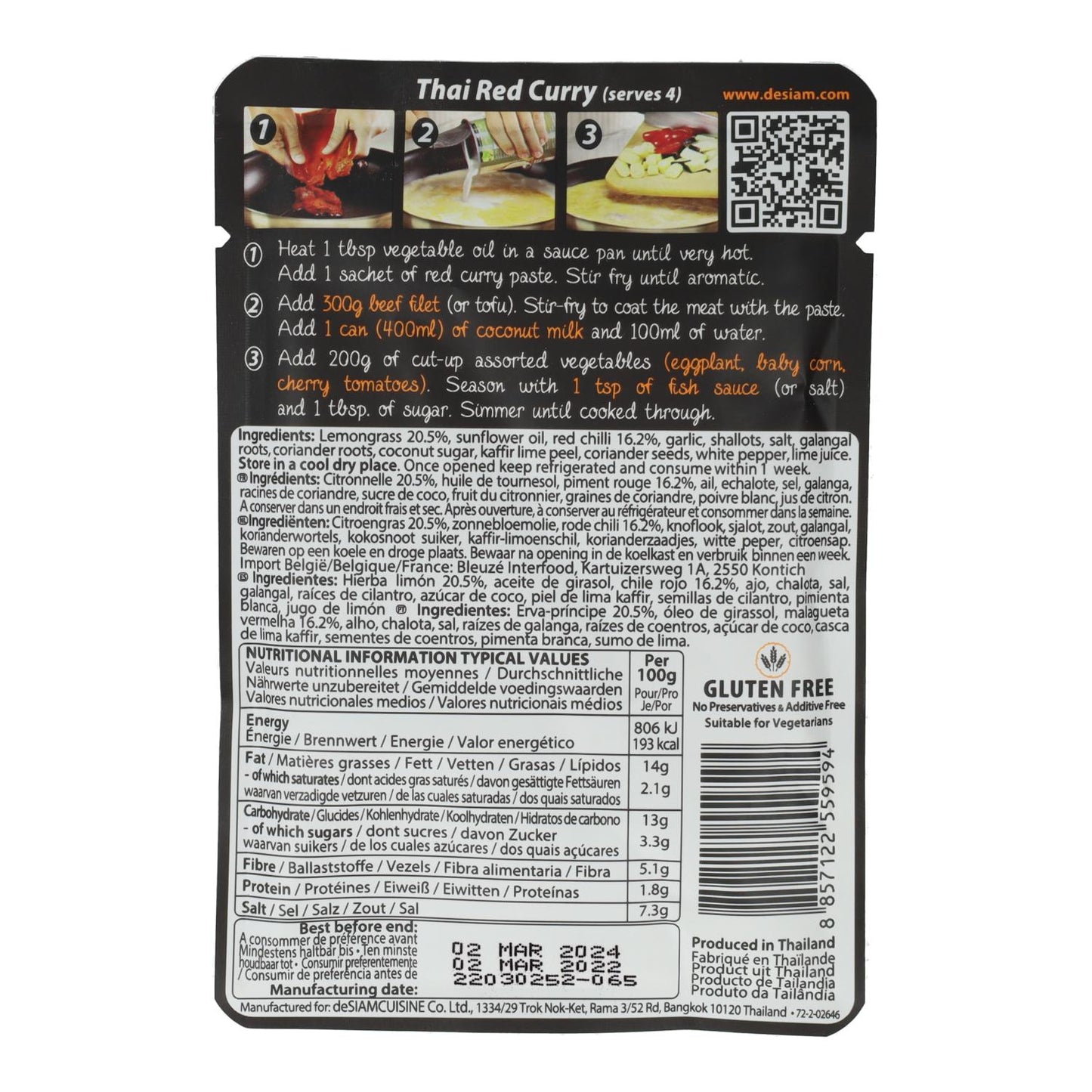 Desiam Rote Currypaste 70 g