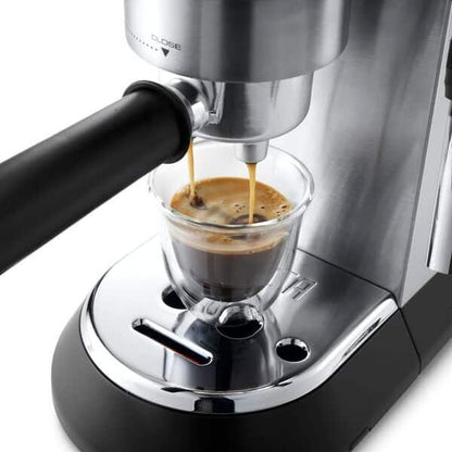 Delonghi Dedica Maestro Cafetera manual Espresso y Capuccino EC685.M metal