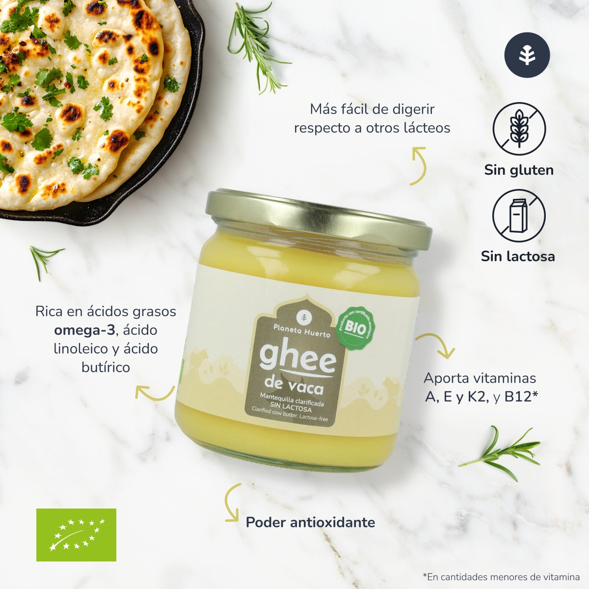 Ghee geklärte Butter ECO Planeta Huerto 300 g
