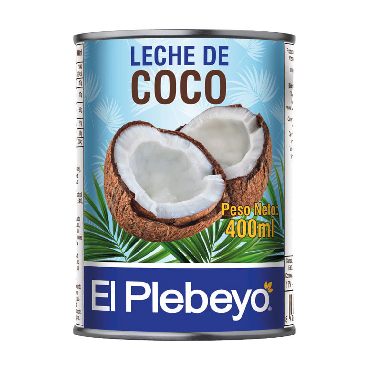 El Plebeyo Coconut Milk 425 ml