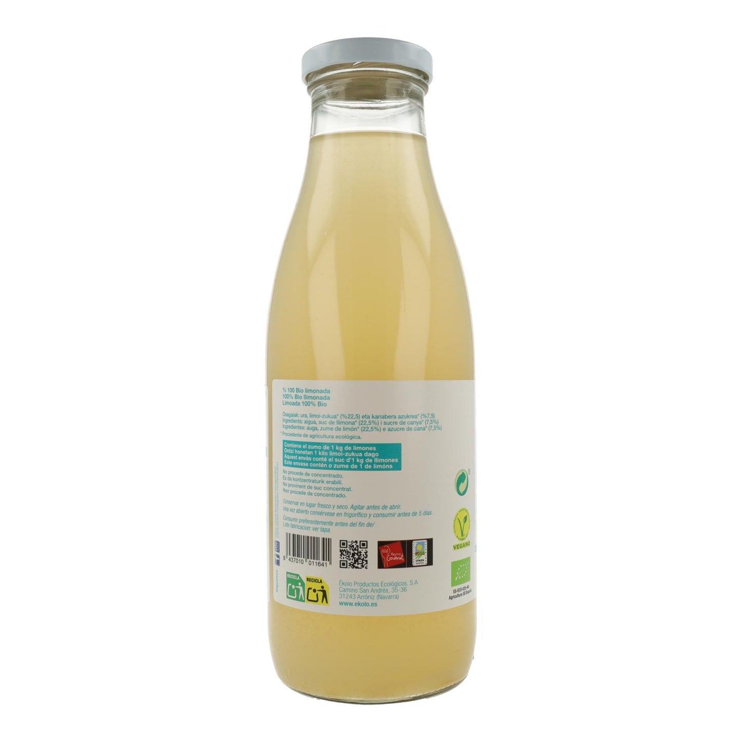 Biologische limonade ékolo 750 ml
