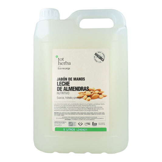 Savon pour les mains au lait d'amande, 5 litres, Tot Herba