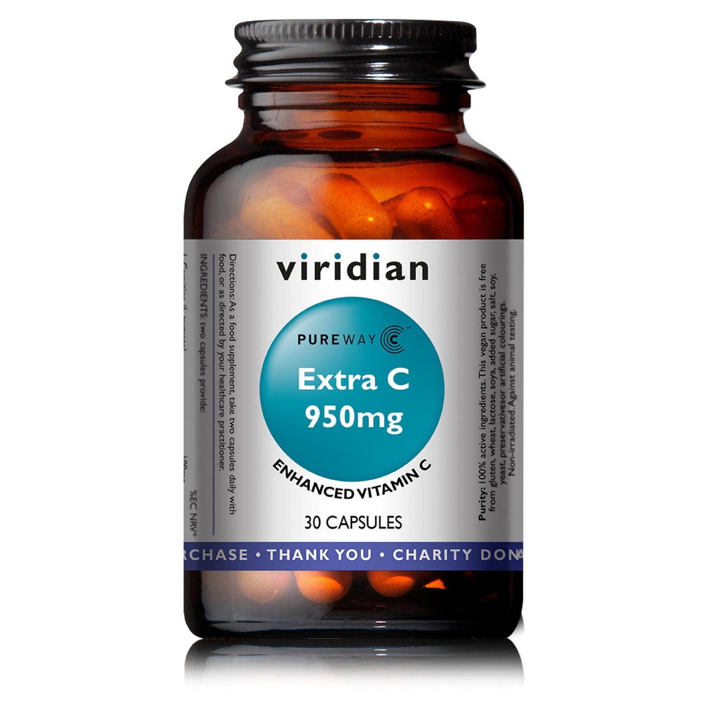 Extra C 950 mg Viridian 90 capsules
