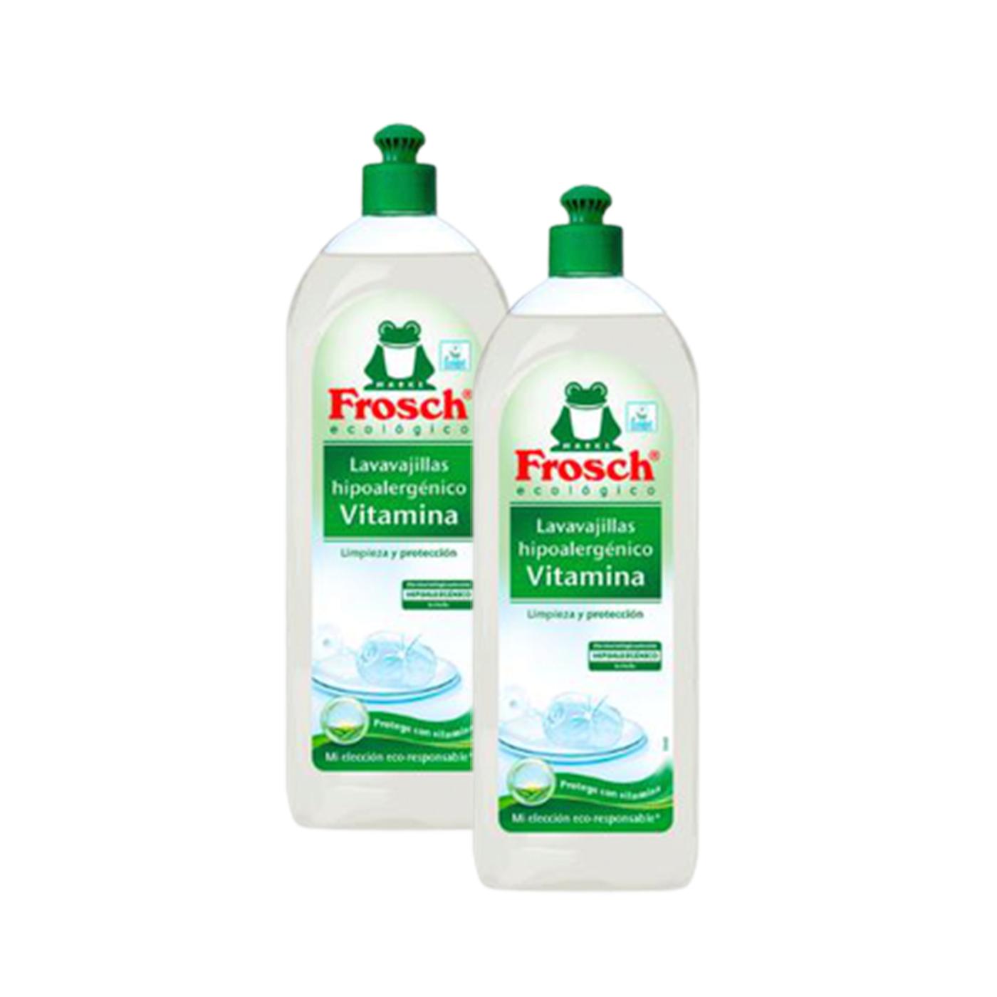 2 x 750 ml Packung Frosch hypoallergenes Geschirrspülmittel