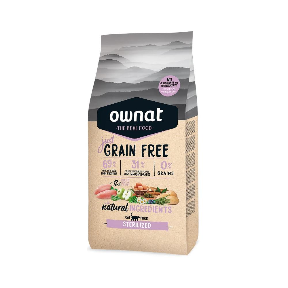 Just Grain Free Futter für sterilisierte Katzen Ownat 3 kg