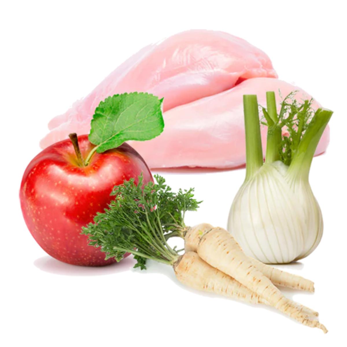 Mokra karma dla psów Barf Festín de pollo BIO, Puromenu, 400 g