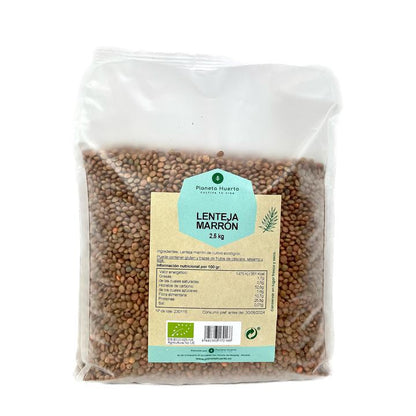 Braune Linsen ECO Planeta Huerto 2,5 kg
