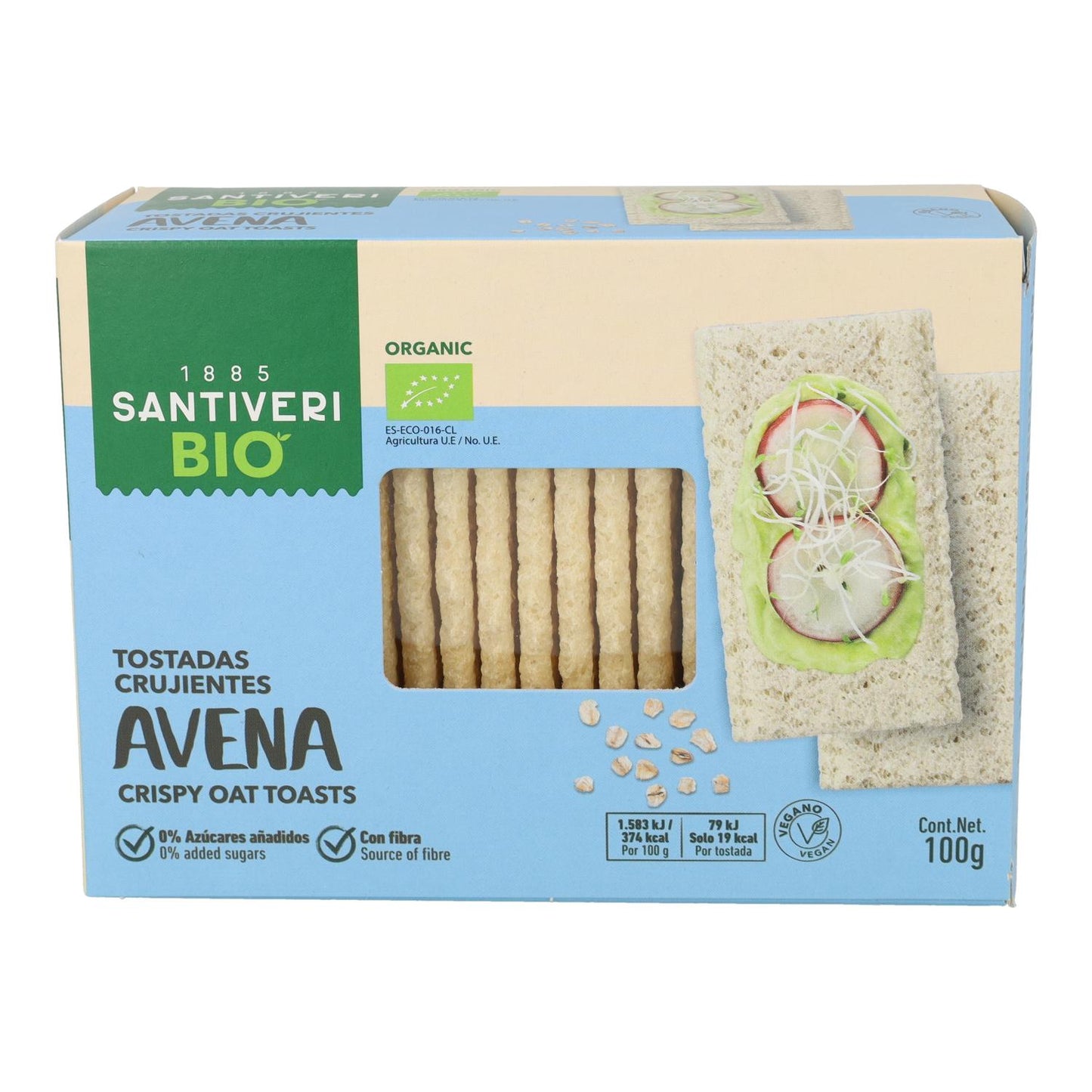 Santiveri Light und Crunchy Oat Toasts 100g