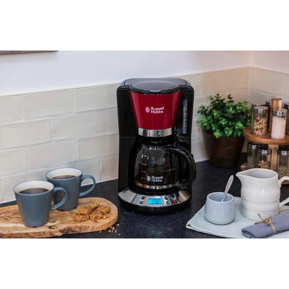 Colours Plus Red Coffee Maker 1.25L Russell Hobbs