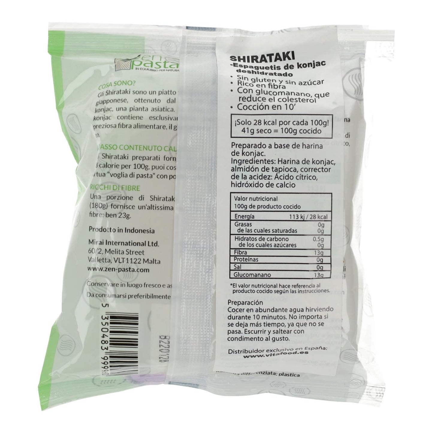 Zen Pasta Dehydrated Konjac Shirataki Spaghetti 75 g