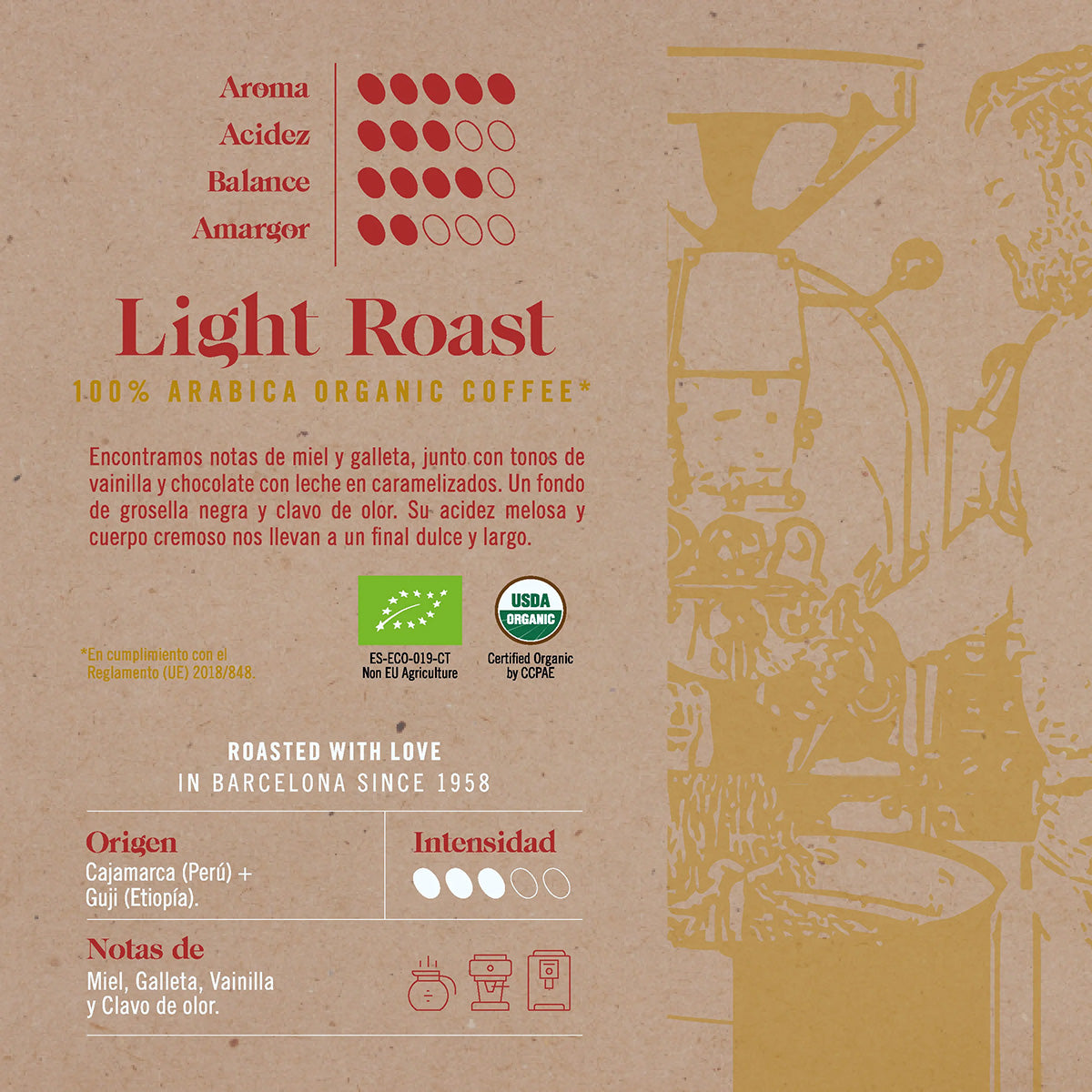 Caffè in grani Atelier Light Roast Novell 500 g