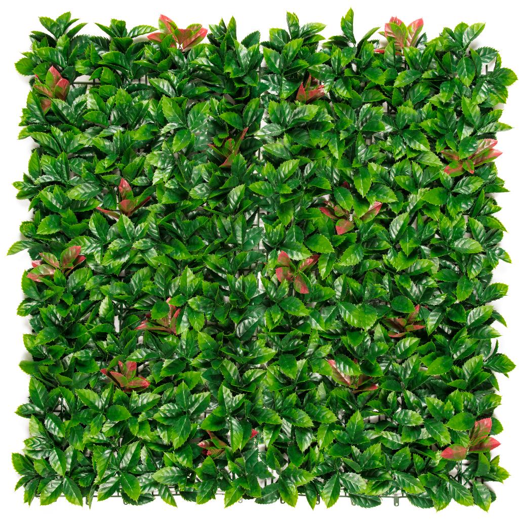 Vertikal syntetisk trädgård Lauro rojo Nortene 1x1 m